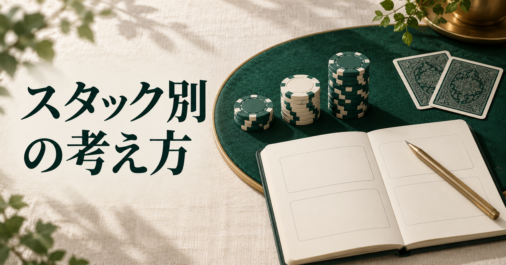 MTTのスタック別の考え方|残りBBと相手のチップから学ぶ順番
