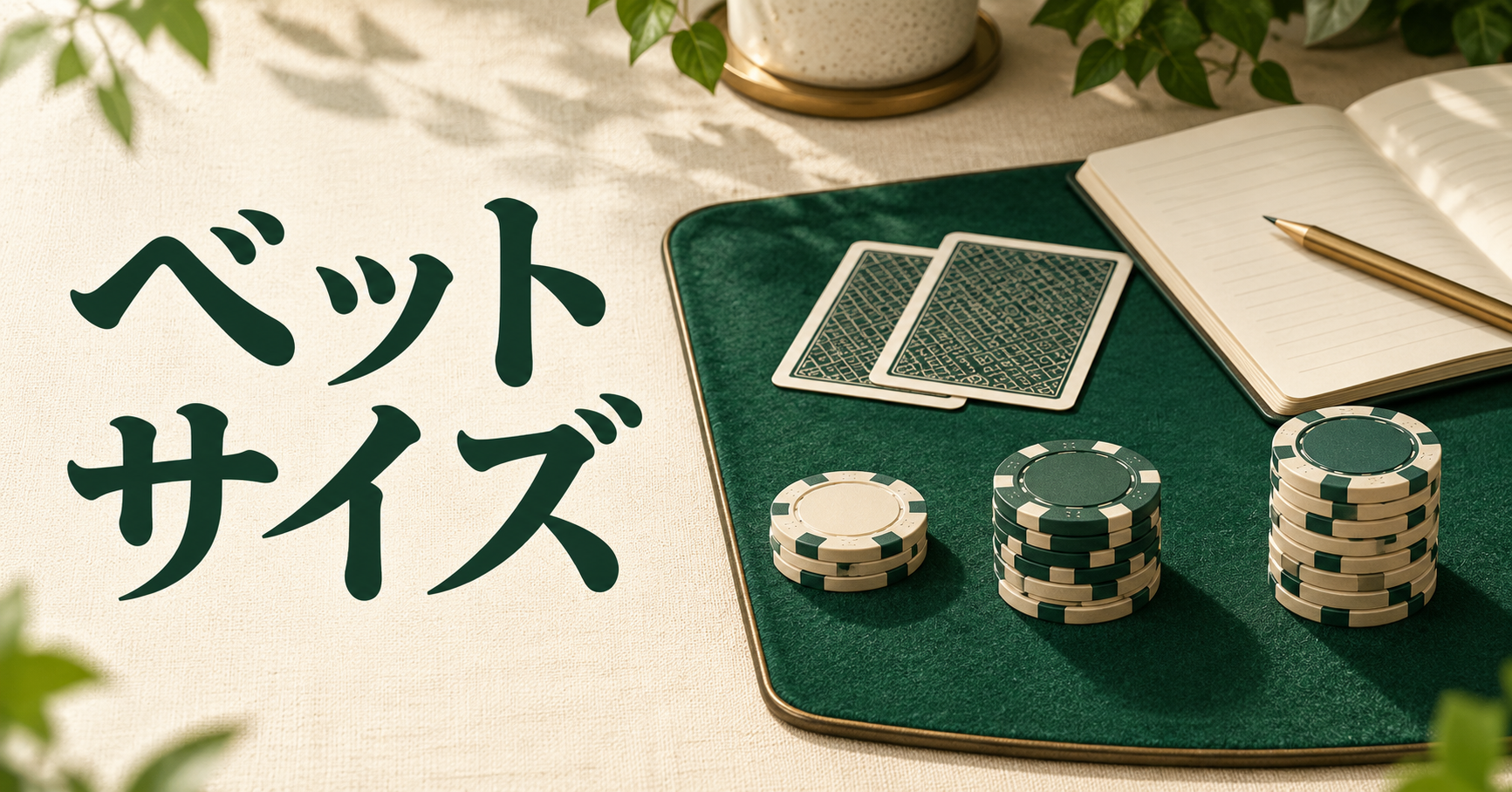ベットサイズの考え方|ポット比と残りチップで額を考える