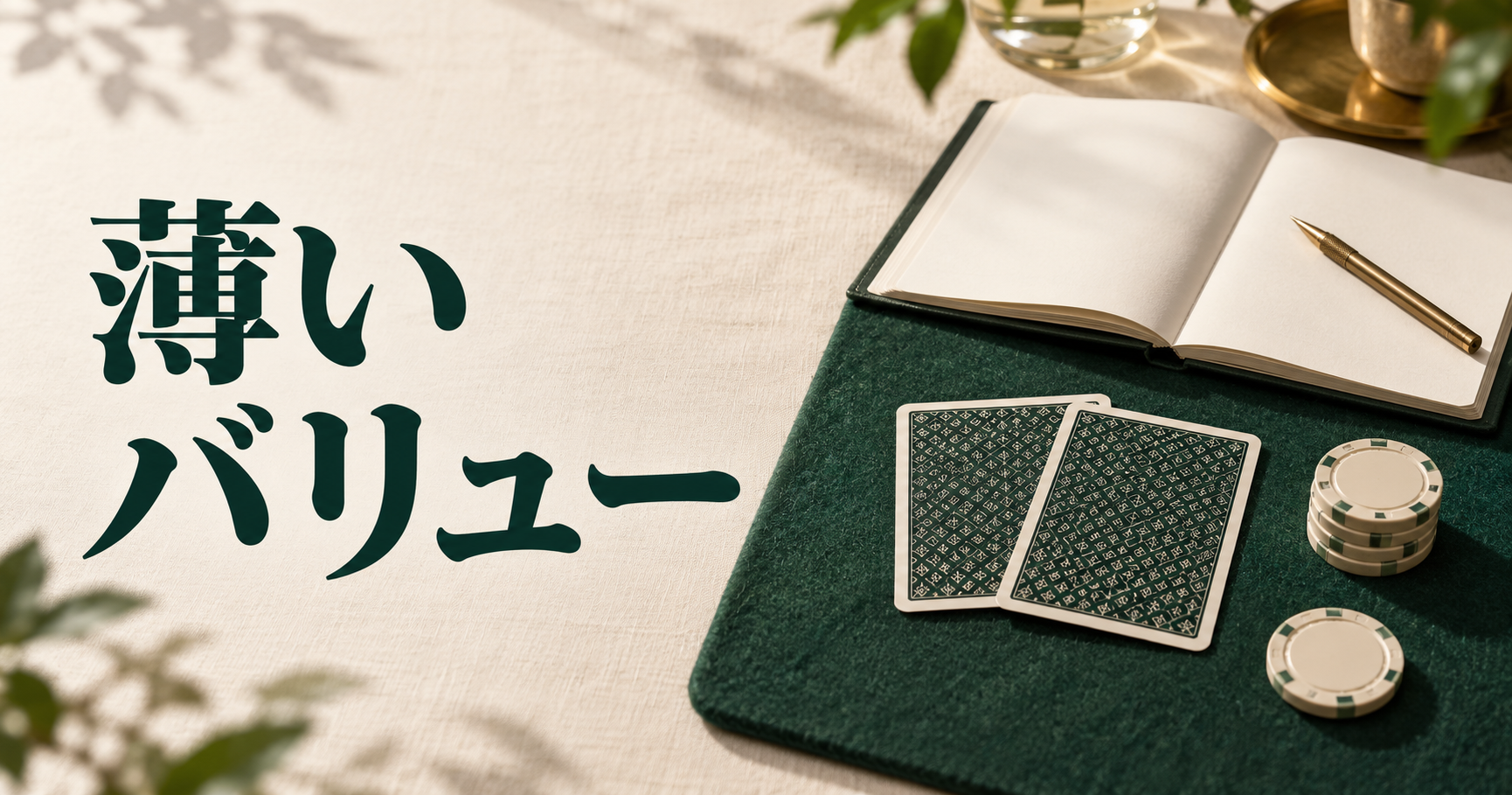 リバーの薄いバリューベット|コールされる相手の候補から考える