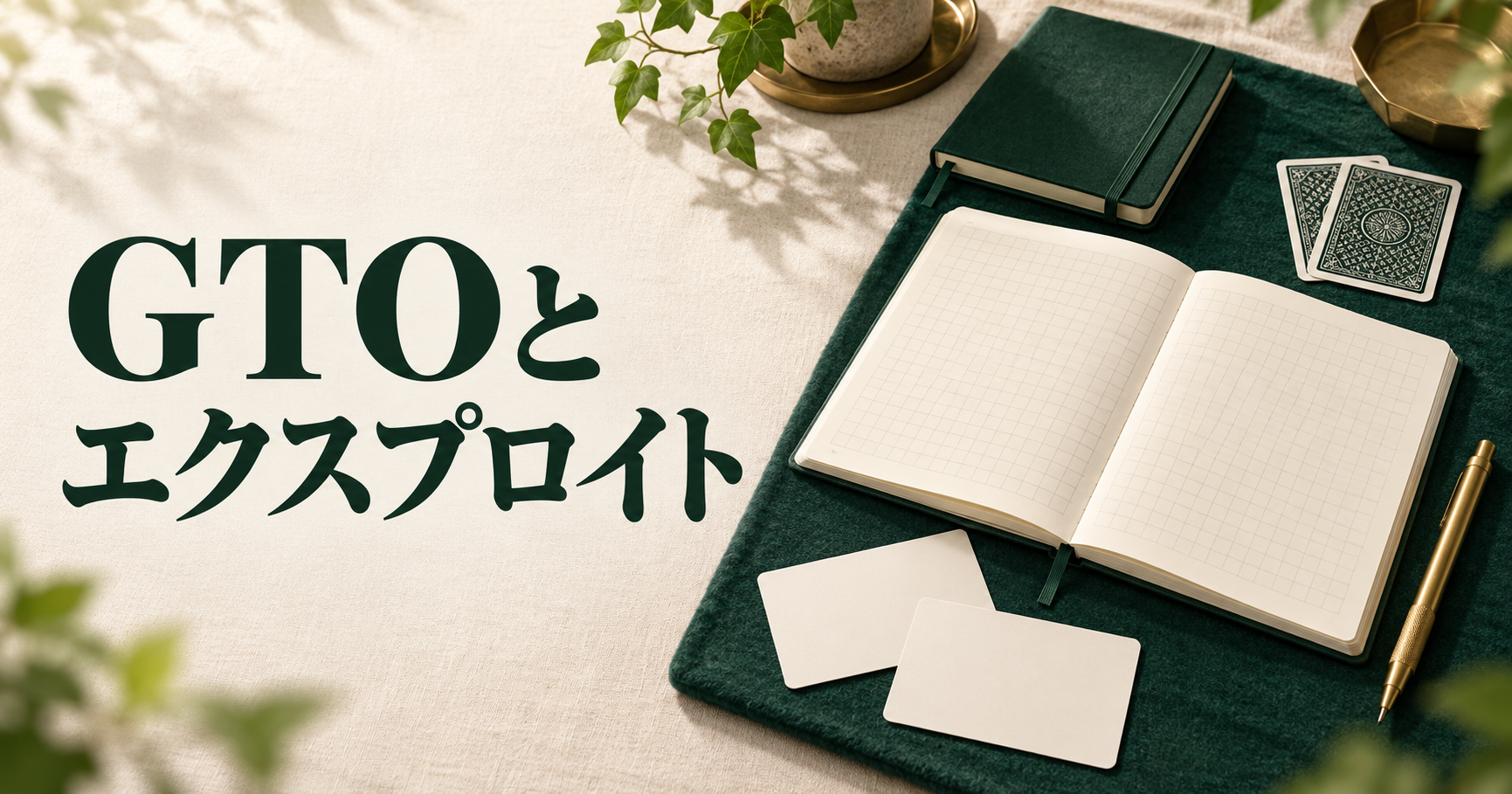 GTOとエクスプロイトの違い|学習の基準と相手への調整を分ける