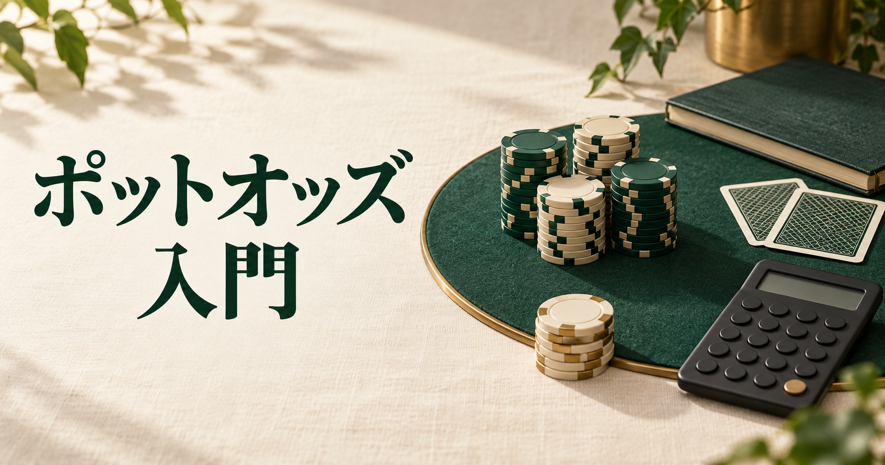 ポットオッズとアウトの数え方|コールに必要な割合をやさしく計算